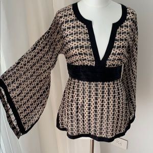 Bebe M tunic 100% silk made in china